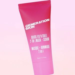 NWT Generation Skin Quick Fix N Chill Mask + Scrub. 1.7 oz